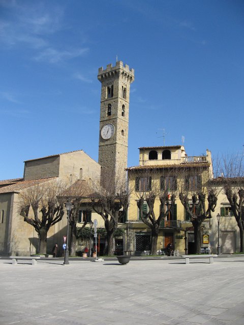 Fiesole Country Views-01.JPG - The San Romolo Cathedral was erected in 1028 and later enlarged during the 13th century. The date (1206) inscribed on the belltower indicates its antiquity.